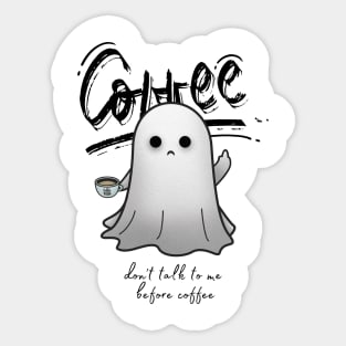 Coffee Ghost Sticker